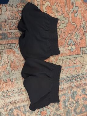 Old Navy Active Black Elastic Waist Shorts, 2 Pair